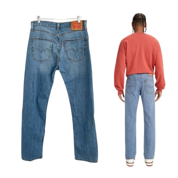 Levi’s Jeans Mens 31x32 505 Regular Stretch Denim Ocean Blues Straight 005052378 - Picture 2 of 16